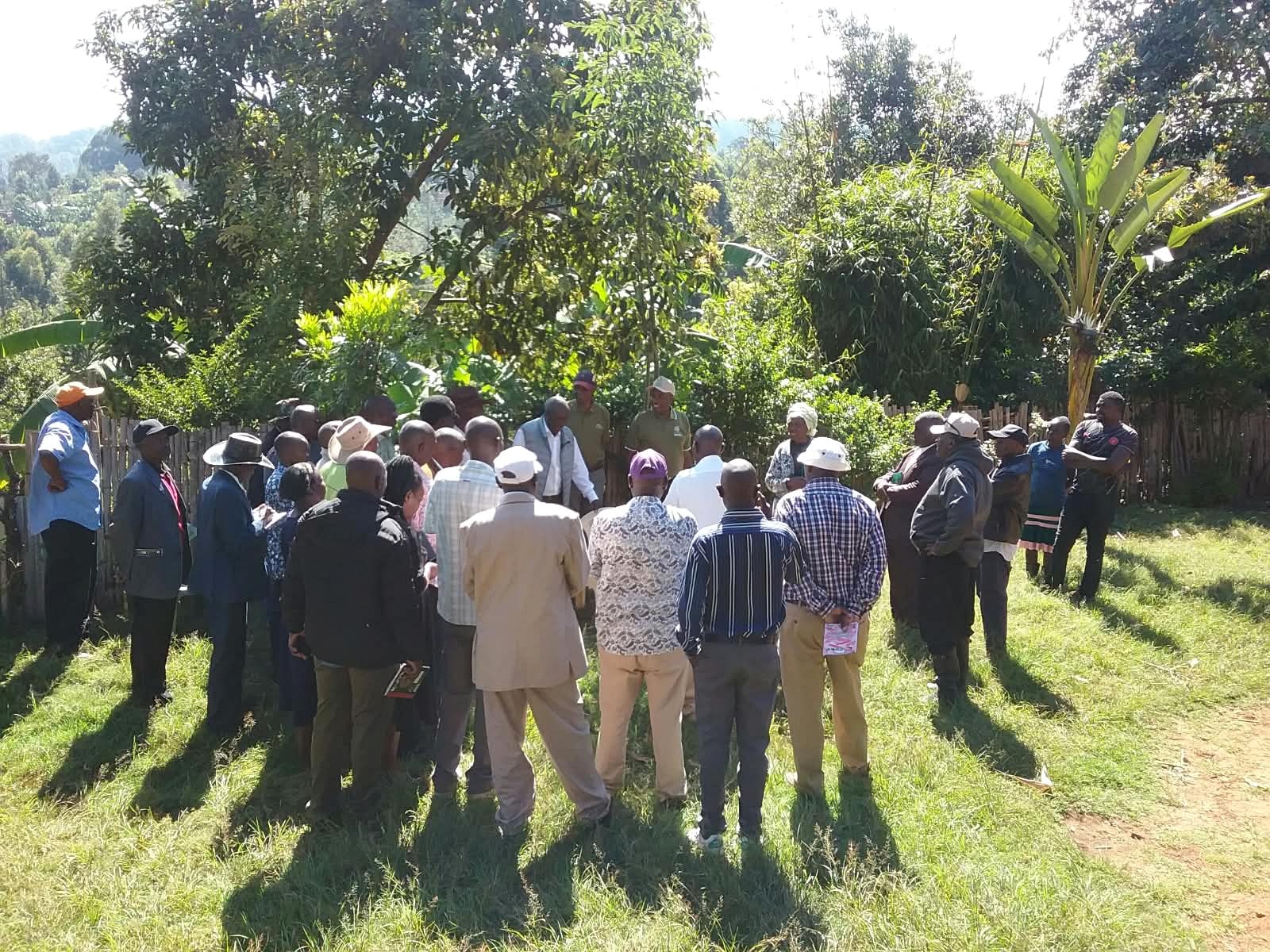 Farmer field visit and group discussion